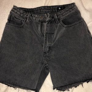 Princess Polly Black High Waisted Shorts